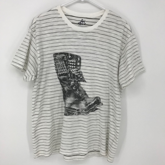Ai Authentic Icon Oversized Combat Boot T-Shirt - Picture 2 of 6